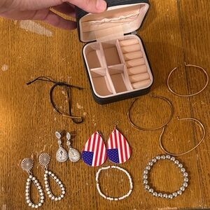 Jewelry Set with Earrings and Bracelets